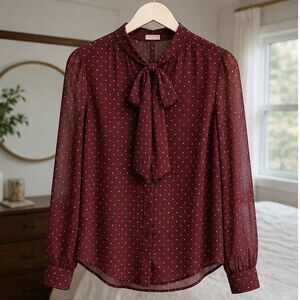 Sand Pleated Blouse